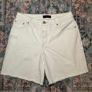 High-rise denim shorts from House of Harlow